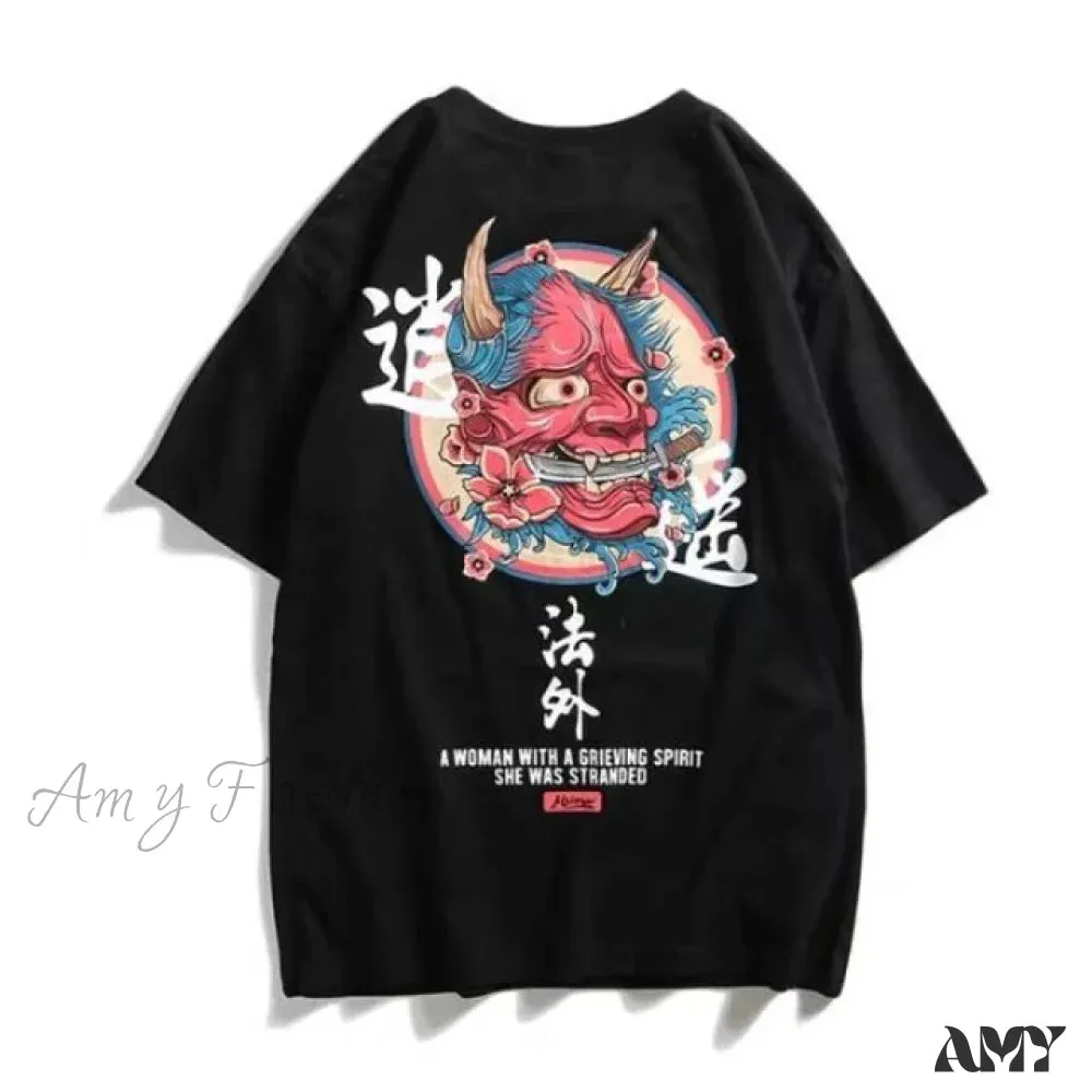 Amy Fashion - White Cartoon Female Kawaii Tops Tee