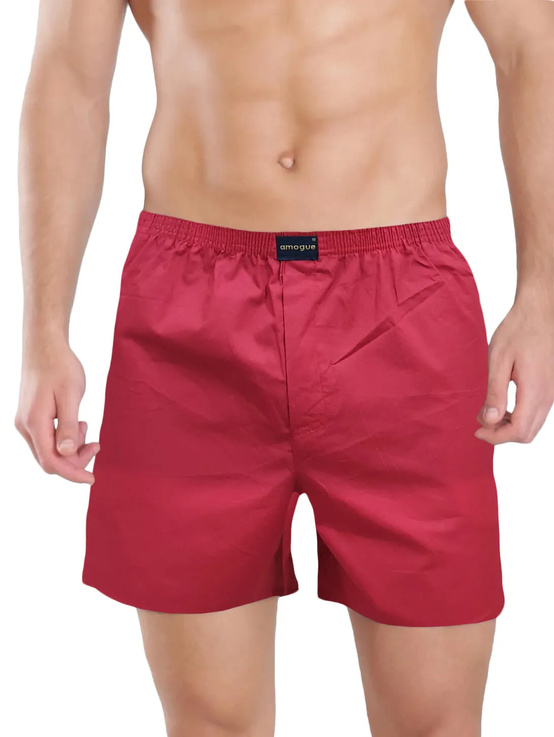 Black Maroon Navy Printed Cotton Boxers For Men(Pack of 3)