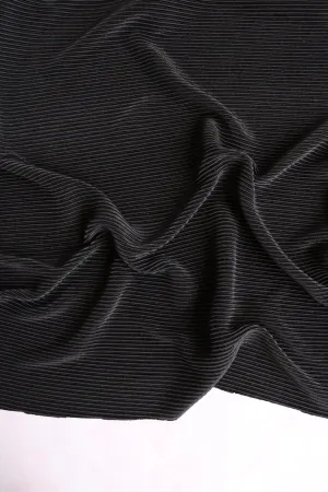 Black Pleated Knit
