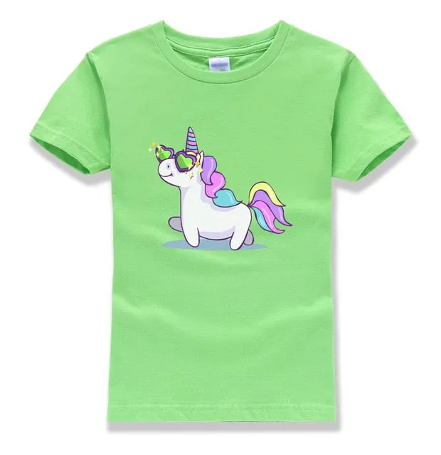 Cartoon Unicorn T-Shirt