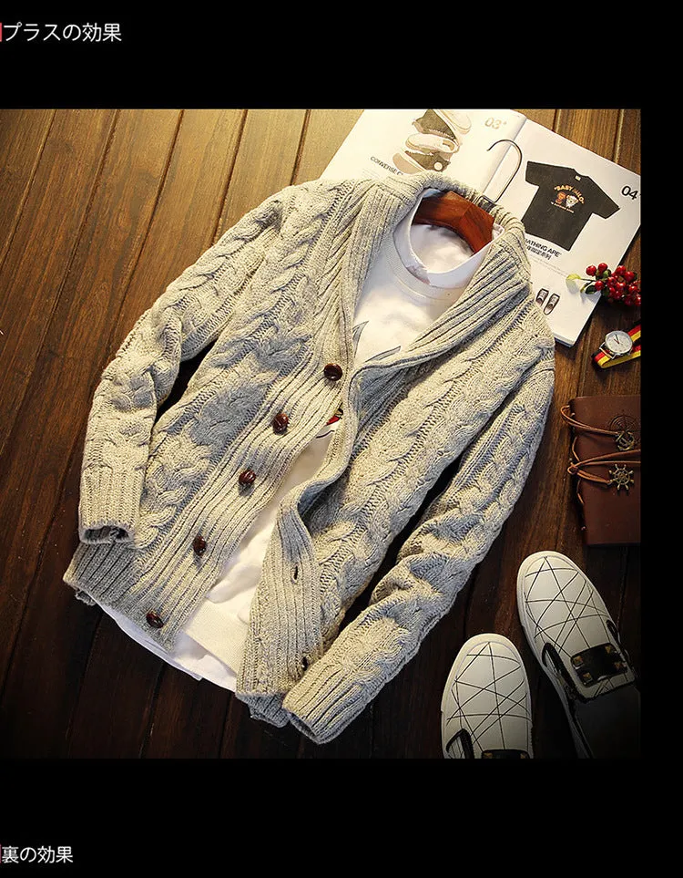 Casual Thicken Chunky Knit Cardigan