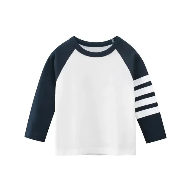 Children Boys Clothing Toddler Kids Long Sleeves T-shirts for Girl Boy Tops Tees Baby Astronaut Dinosaur T Shirt