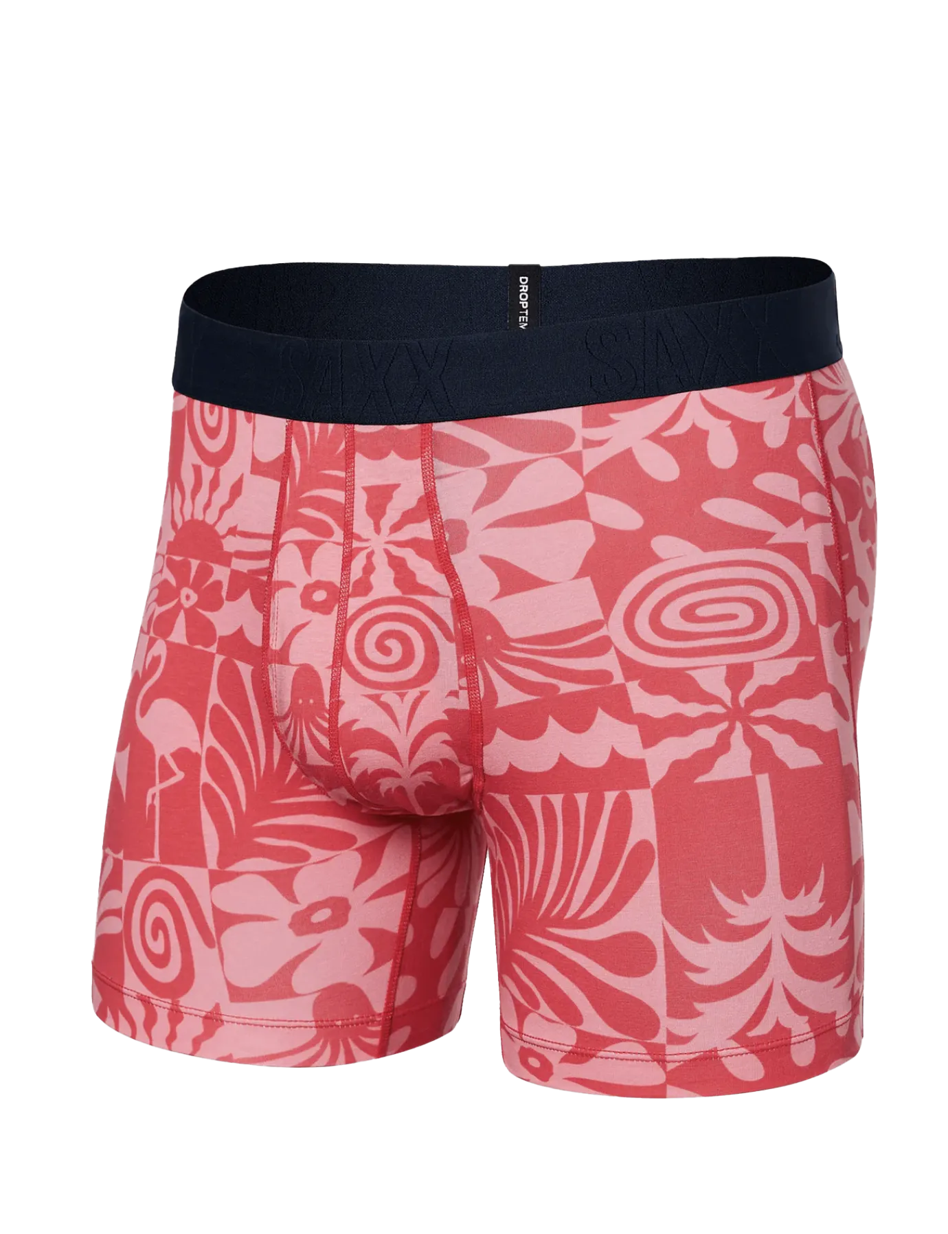 Cooling Cotton Boxer Brief East Coast-Hibiscus