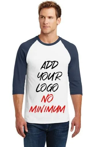 Custom Adult Dryblend 3/4 Sleeve Raglan T-Shirt  5700