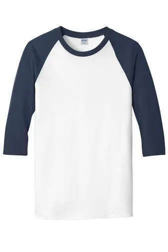 Custom Adult Dryblend 3/4 Sleeve Raglan T-Shirt  5700