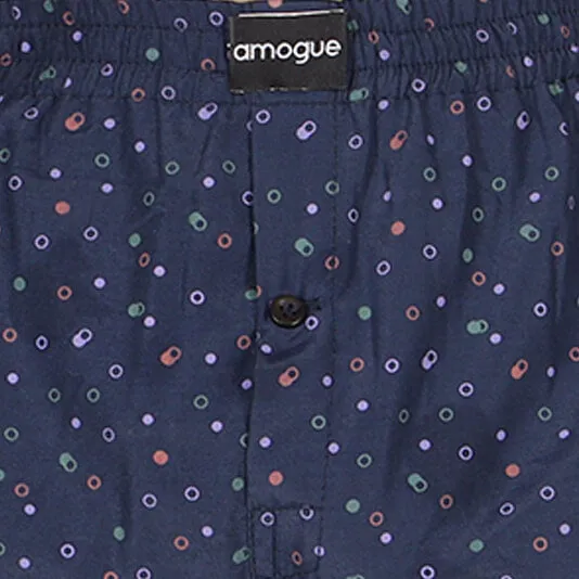Fluro Green & Navy Printed Boxers Combo