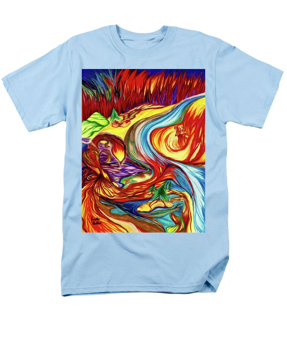 Inferno Deer - Men's T-Shirt  (Regular Fit)