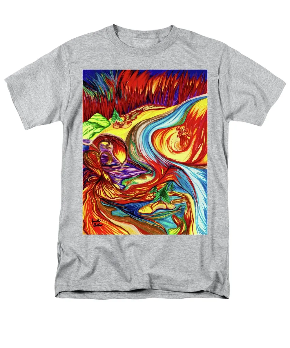 Inferno Deer - Men's T-Shirt  (Regular Fit)