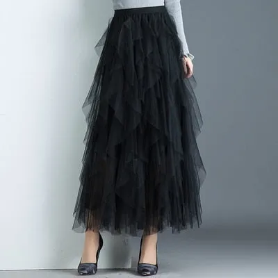 irregular Tulle Skirts
