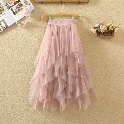 irregular Tulle Skirts