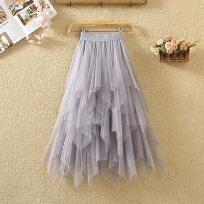 irregular Tulle Skirts