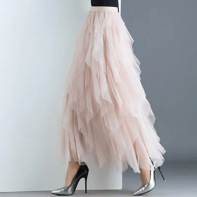 irregular Tulle Skirts