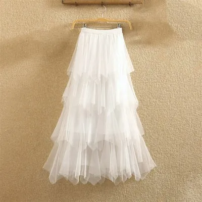 irregular Tulle Skirts