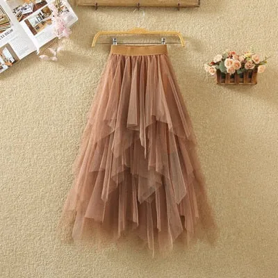 irregular Tulle Skirts