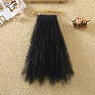 irregular Tulle Skirts