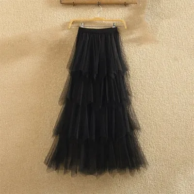 irregular Tulle Skirts
