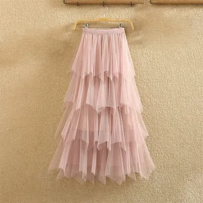 irregular Tulle Skirts