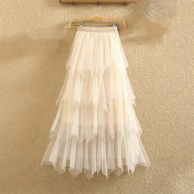 irregular Tulle Skirts