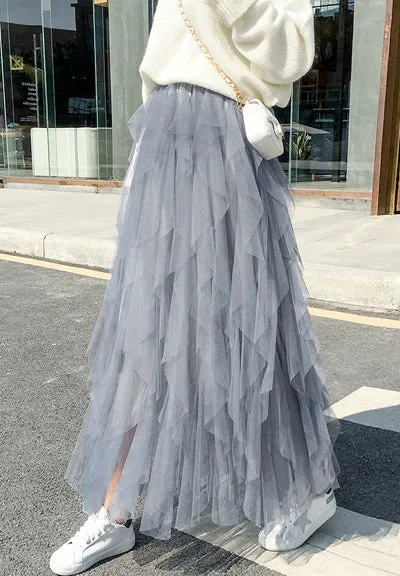 irregular Tulle Skirts