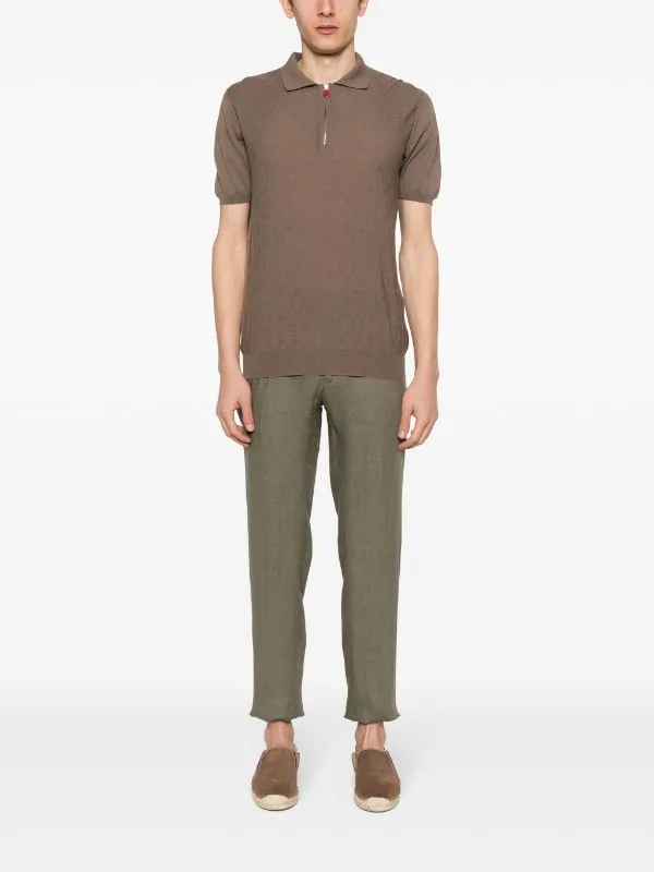 linen tailored trousers
