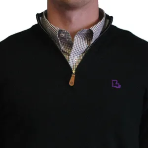 Louisiana Baton Rouge 1/4-Zip Pullover Black