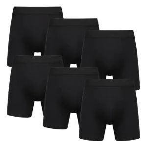 Mens Bamboo Boxers 3 Pack Breathable Viscose Elasticated Waistband Elastane Stretch Size S-XXL