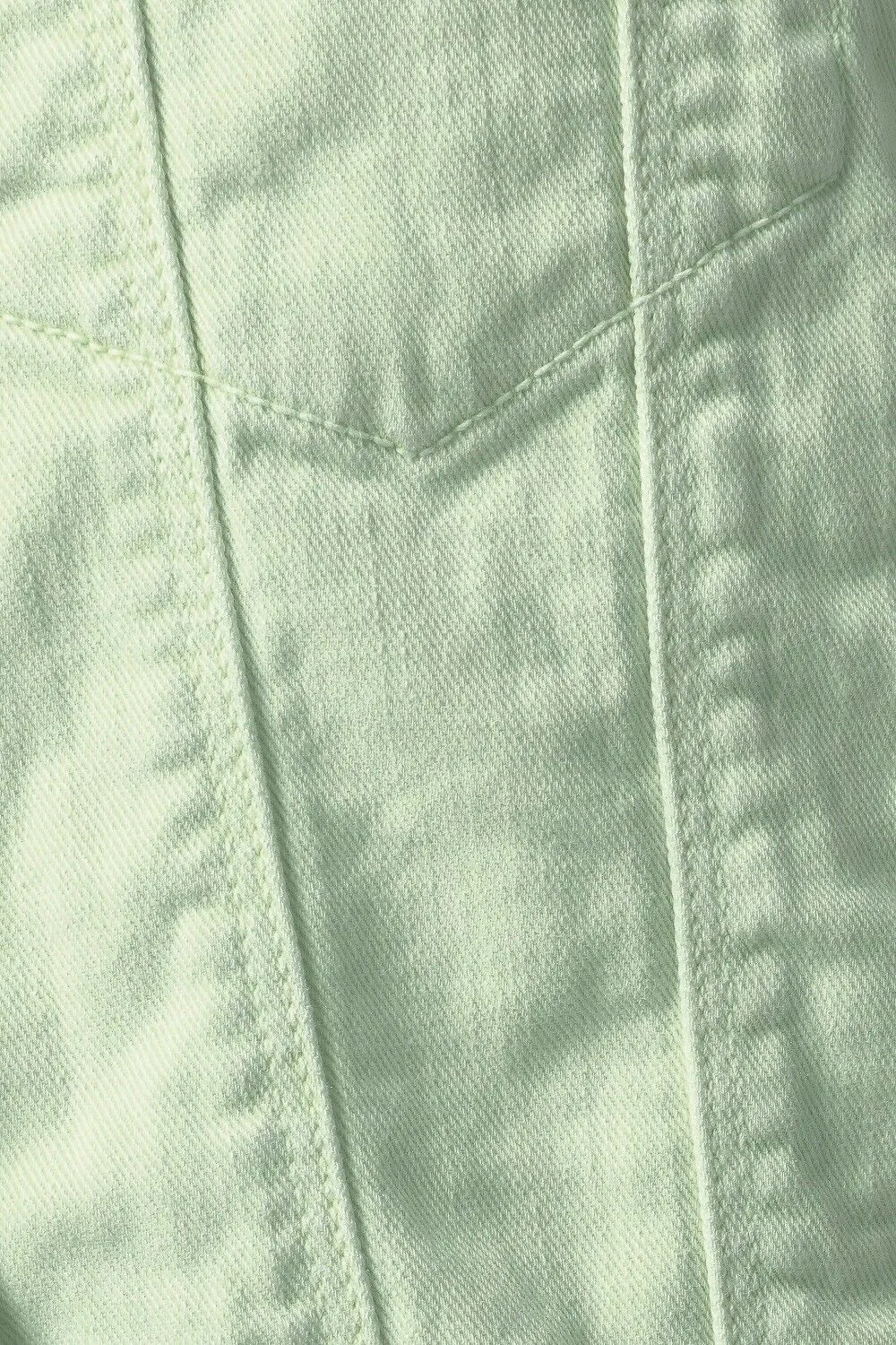 Mint Green Button Down Denim Jeans Jacket