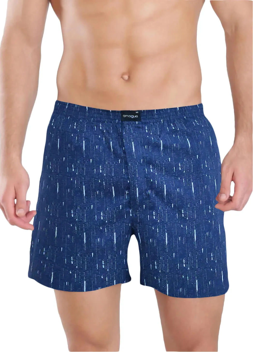 Navy Flower Cream Blue Funky Printed Boxers Combo