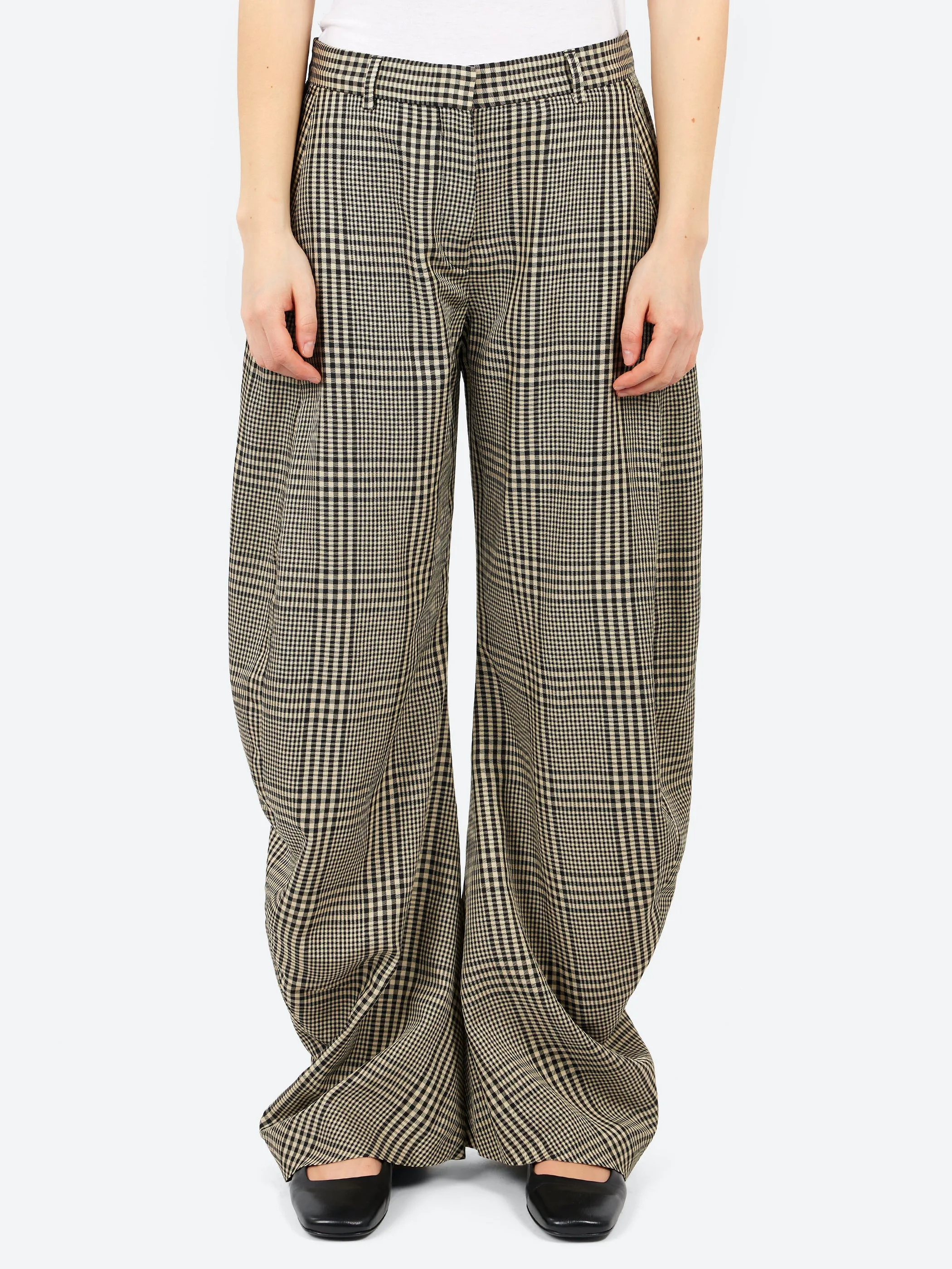 Plaid Tailored Trousers