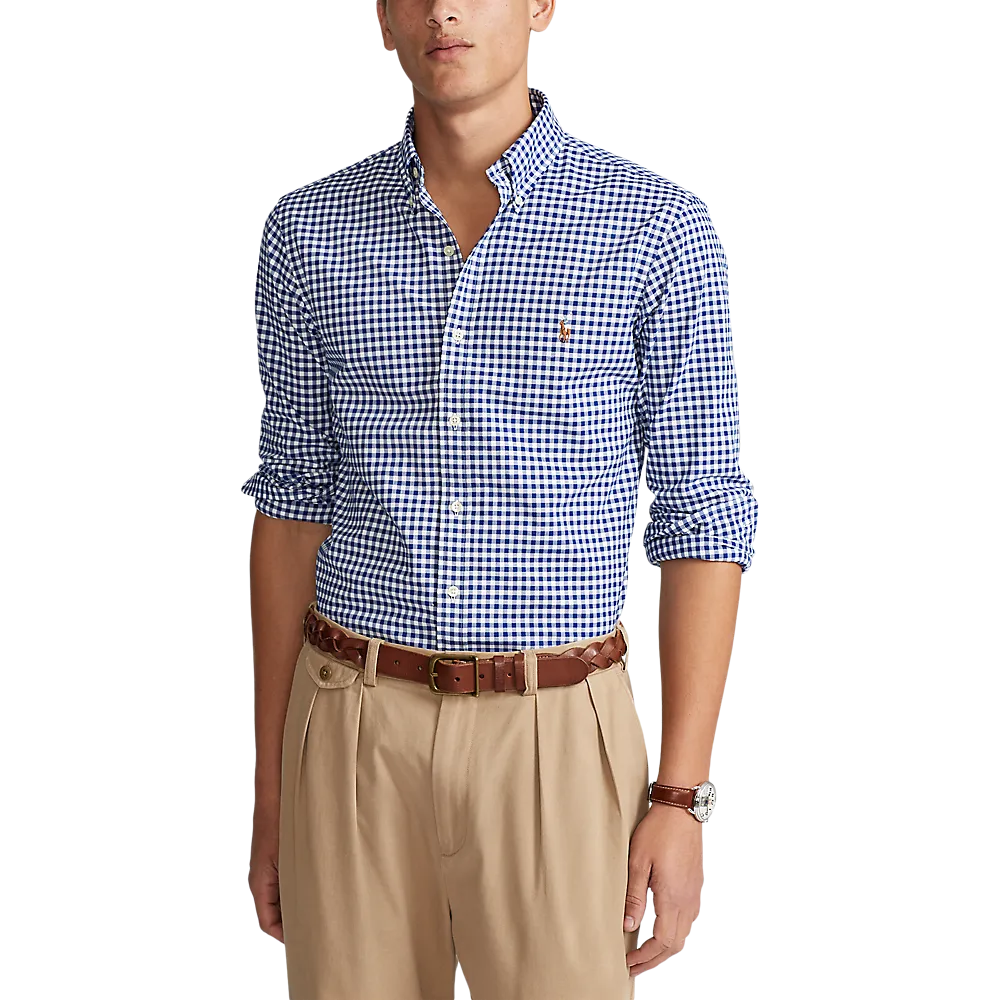 Polo Ralph Lauren Men’s Long Sleeve Stretch Oxford Sport Shirt – Slim Fit