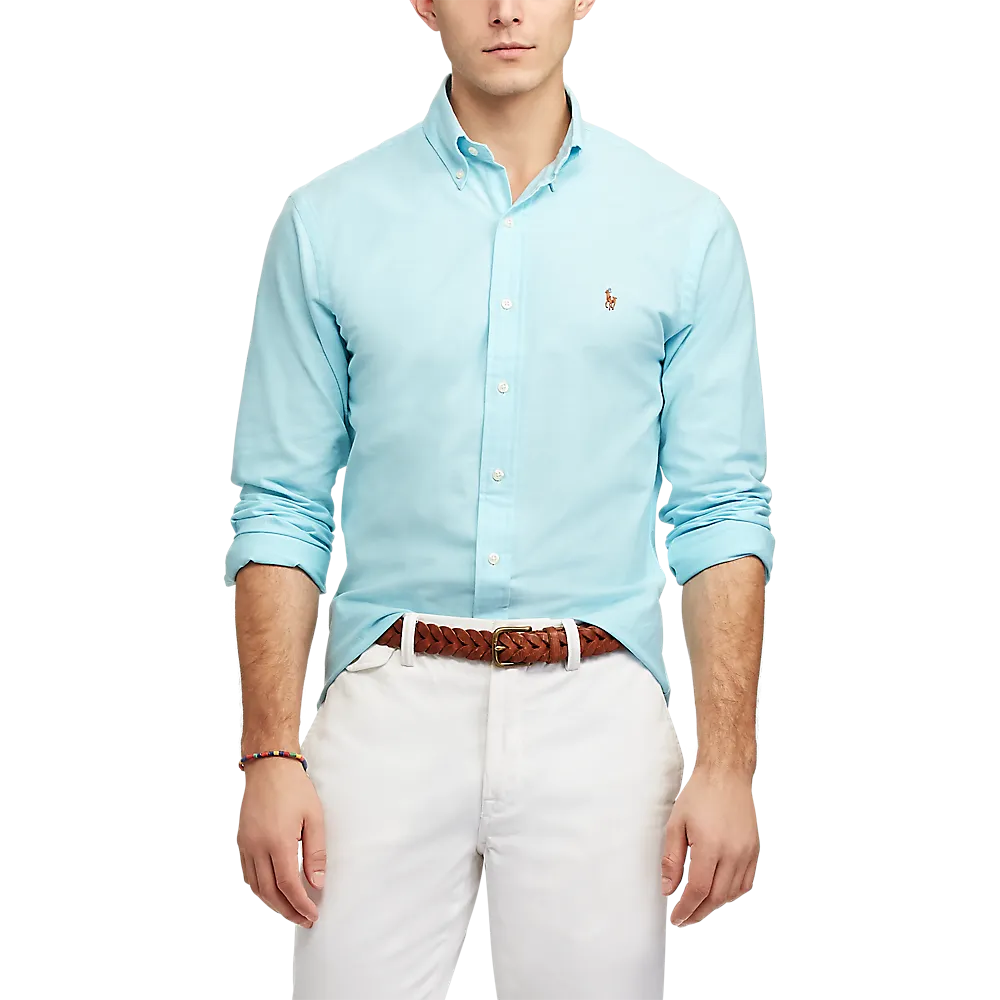 Polo Ralph Lauren Men’s Long Sleeve Stretch Oxford Sport Shirt – Slim Fit