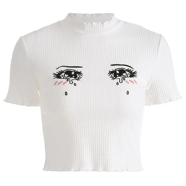 Tear Eyes Crop Top