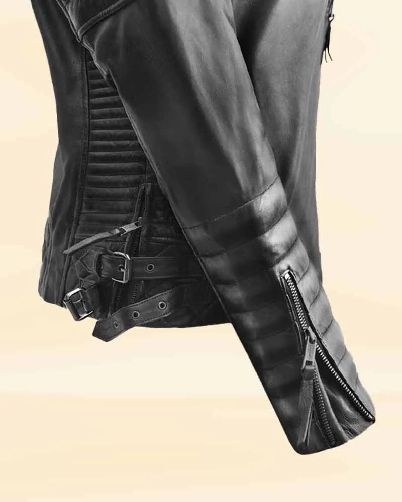 The Pricy Burnt Charcoal Leather Jacket