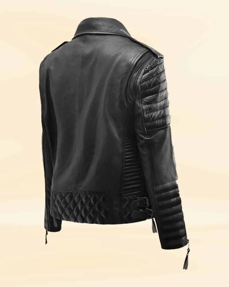 The Pricy Burnt Charcoal Leather Jacket