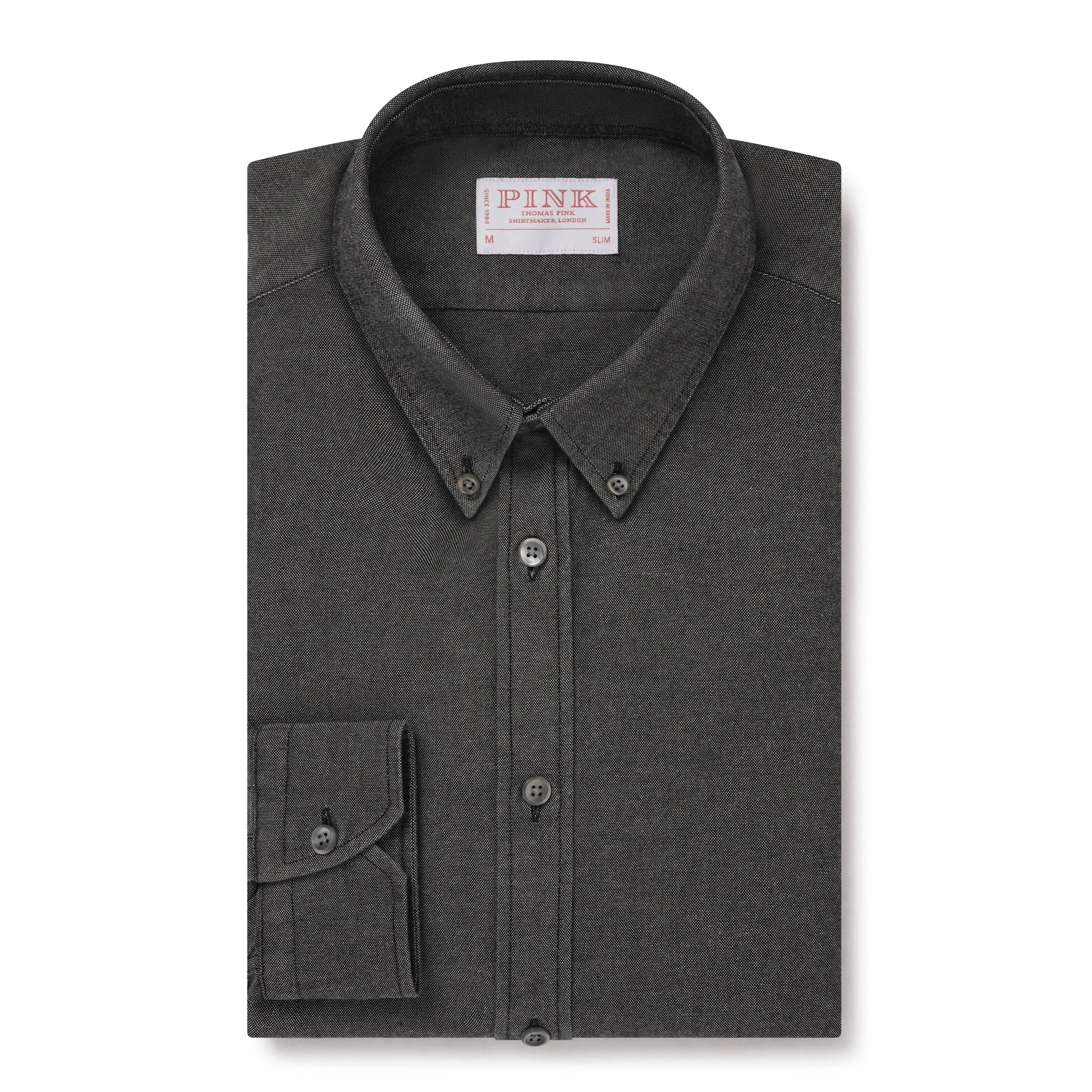 Thomas Pink Slim Fit Smart Casual Oxford Indigo Shirt